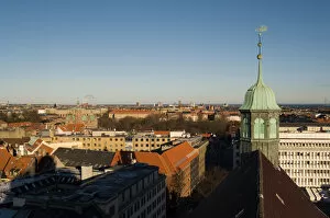 Denmark, Copenhagen, view of the city from Rundetarn