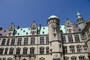 Denmark, Helsingoer. Kronborg Castle (aka Kronborg Slot). UNESCO World Heritage Site