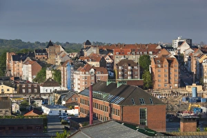 Denmark Prints: Denmark, Jutland, Aarhus, elevated city view
