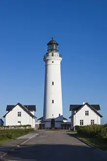 Images Dated 18th May 2015: Denmark, Jutland, Hirtshals, Hirtshals Fyr Lighthouse, morning