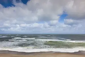 Images Dated 17th May 2015: Denmark, Jutland, Klitmoller, windsurfing capital of Denmark, beachfront on the Skagerrak