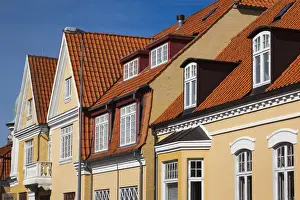 Denmark Prints: Denmark, Jutland, Skagen, traditional town buildings