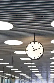 Copenhagen Prints: Denmark, Zealand, Copenhagen, Copenhagen Intertnational Airport, interior of Terminal