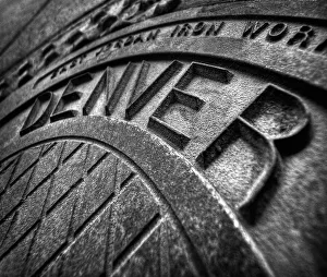 Skyline Prints: Denver, Colorado manhole cover