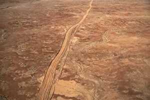 Desert Track near William Creek, Outback, South Australia, Australia - aerial