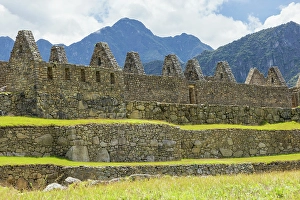 Inca Prints: Details of ancient Inca buildings, Machu Picchu, Peru