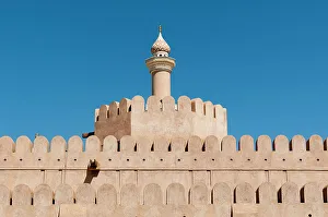 Building Exterior Prints: Details of the architecture at Nizwa fort. Nizwa, Oman