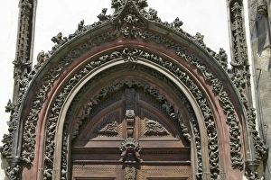 Astronomical Clock Prints: Details of Astronomical clock tower in Old Town Square, Prague, Czech Republic