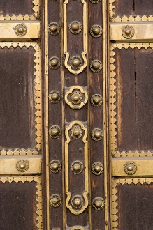 Entry Prints: Details of door, Amber Fort, Jaipur, India