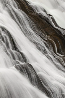 Details of Gibbon Falls, Gibbon River, Yellowstone National Park, Montana / Wyoming
