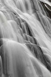 Flow Prints: Details of Gibbon Falls, Gibbon River, Yellowstone National Park, Montana / Wyoming