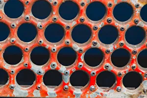 Images Dated 27th April 2019: Details of rust and paint on metal