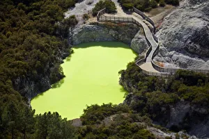 Volcanic Prints: Devils Bath, Waiotapu Thermal Reserve, near Rotorua, North Island, New Zealand