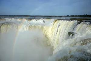 Brazil Prints: Devils Throat (Garganta del Diablo), Iguazu Falls, on Argentina and Brazil border