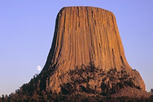 Images Dated 9th March 2011: Devils Tower National Monument, Wyoming, North America, USA. North Side of Devils