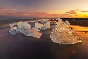 Diamond Beach Prints: Diamond Beach on the southeast coast of Iceland