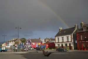 Dingle Prints: Dingle, Dingle Peninsula, Ireland, Houses, Rainbow