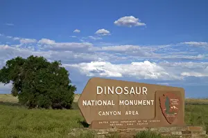 Signage Prints: Dinosaur National Monument Canyon Area sign in Moffat County, Utah