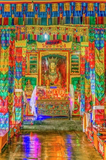 Tibetan Prints: Diskit Monastery, Nubra Valley