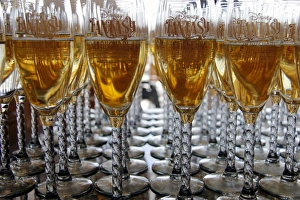 Images Dated 23rd March 2012: Disney Fantasy Cruise INaugural Champagne