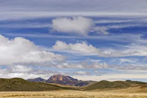 Distant mountain and clouds at high elevation, Antisana Ecological Reserve, Ecuador