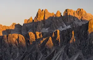 Traffic Prints: The Dolomites near Passo Giau. View towards north to Cortina d Ampezzo