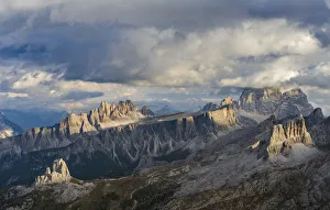 Mountains Prints: The dolomites in the Veneto. Monte Pelmo, Croda da Lago, Averau, Nuvolau and Ra Gusela