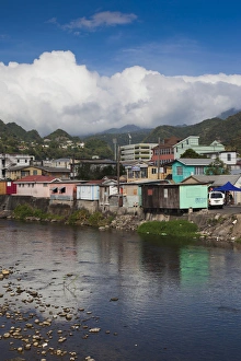 Images Dated 20th March 2012: Dominica, Roseau, town view