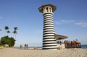 Bayahibe Prints: Dominican Republic, Bayahibe, Iberostar Hacienda Dominicus, lighthouse bar