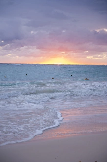 Images Dated 12th March 2011: Dominican Republic, Punta Cana, Higuey, Bavaro, Bavaro Beach, sunrise