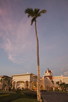 Dominican Republic, Punta Cana Region, Bavaro, Iberostar Grand Hotel, exterior, dusk
