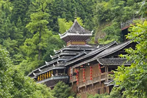 Paddy Prints: Dong village in the mountain, Zhaoxing, Guizhou Province, China