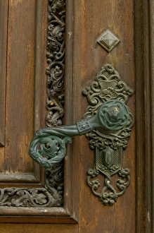 door handle, Hluboka Castle, Czech Republic, Ceske Budejovice