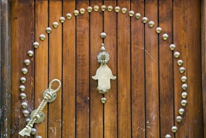 Marrakech Prints: Door in the Souk, Marrakech (Marrakesh), Morocco, North Africa, Africa