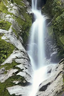 Images Dated 9th July 2007: Dorothy Falls, near Lake Kaniere, West Coast, South Island, New Zealand