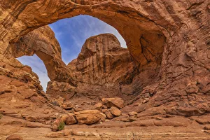Images Dated 9th August 2021: Double Arch, Arches National Park, Utah