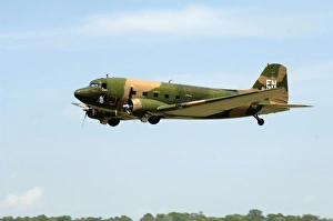 Air Plane Prints: Douglass DC-3 / C-47 Puff flying in the sky