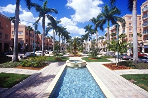 Beach Front Prints: Downtown Mizner Park, Boca Raton, Florida, USA