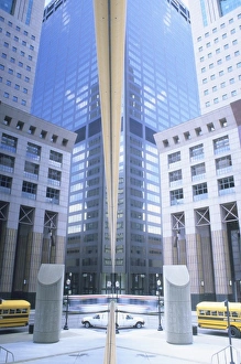 Louisville Prints: Downtown reflection in building window, Louisville, Kentucky