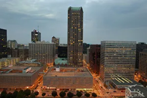 Downtown Prints: Downtown St. Louis at night from rooftop