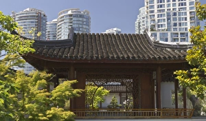 Chinatown Prints: Dr. Sun Yat-Sen Chinese garden in Chinatown, Vancouver, British Columbia, Canada