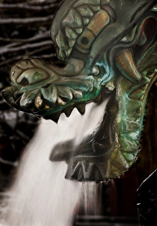Representation Prints: Dragon shaped water fountain, Nagano, Japan