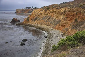 Winding Prints: Dramatic stretch of beach is the San Pedro Bay, Southern California