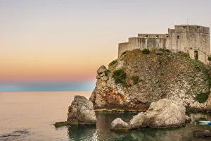 Dalmatia Prints: Dubrovnik, Croatia. Fortress Lovrijenac on the Adriatic Sea