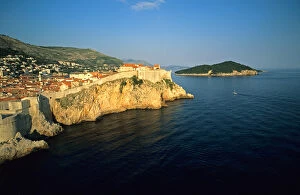 Dubrovniks old city; Croatia; Dalmatian Coast; Adriatic Sea