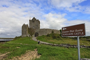 County Galway Prints: Dunguaire Castle. 16th-century Tower house. Galway Bay. County Galway. Ireland