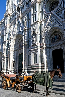 Giotto Prints: Duomo (Cathedral), Florence (Firenze), UNESCO World Heritage Site, Tuscany, Italy, Europe