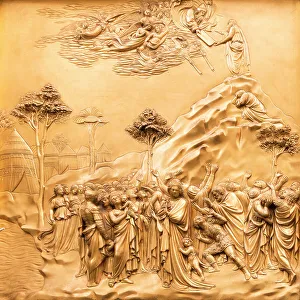 Images Dated 2022 August: Duomo Santa Maria del Fiore. Golden decorations on the East Door or Gates of Paradise by Lorenzo Ghiberti