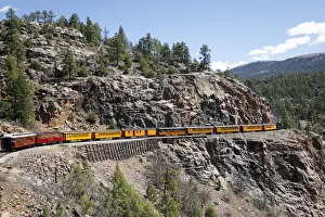 Durango, Colorado, USA. Durango and Silverton Narrow Gauge Train, Station and Museum