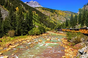 Brook Prints: The Durango & Silverton Narrow Gauge Railroad on the Animas River